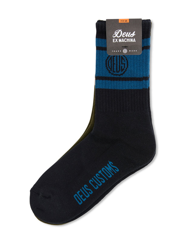 Pill Logo Sock - 2 Pack Multi