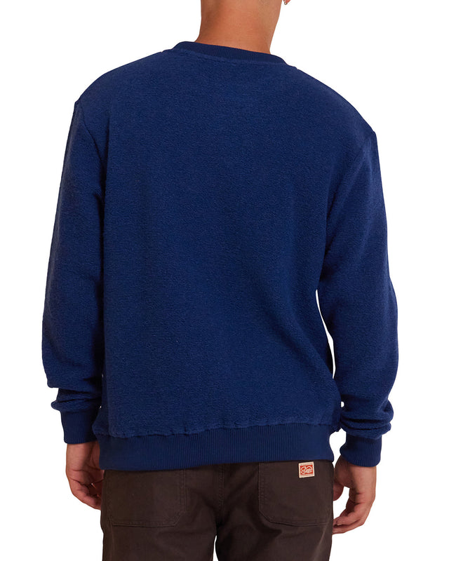 Reo Textured Fleece - Blue