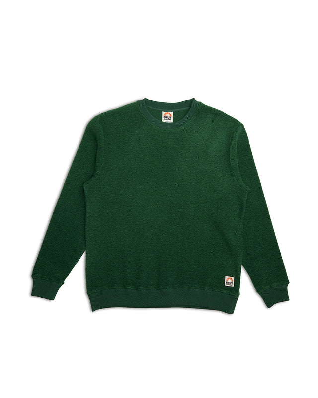 Reo Textured Fleece - Forest Green