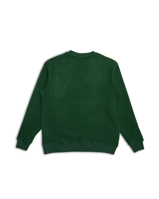 Reo Textured Fleece - Forest Green