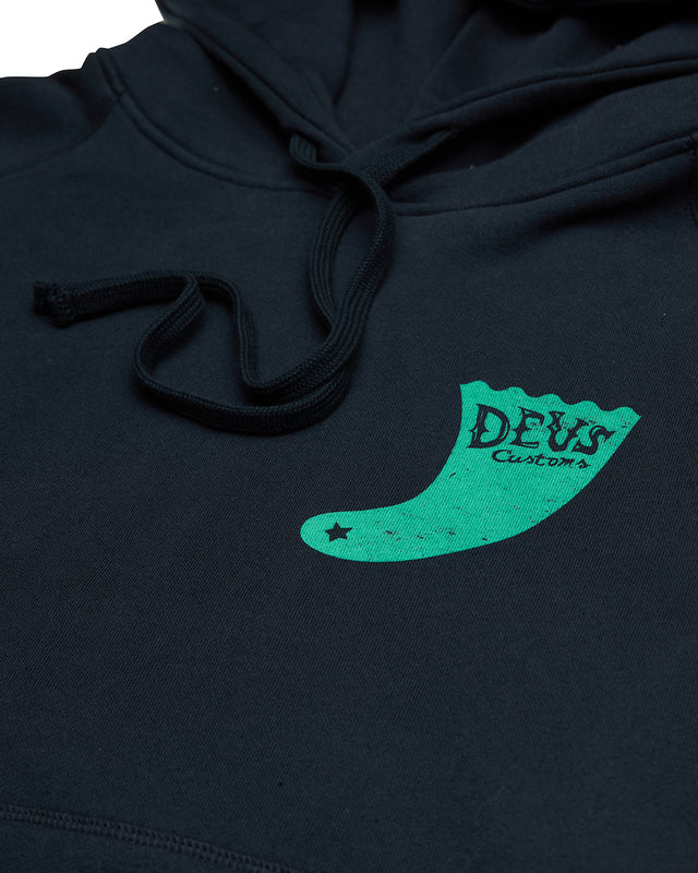 Single Fin Hoodie - Black