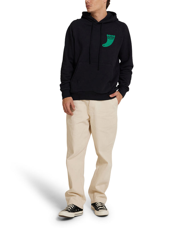 Single Fin Hoodie - Black