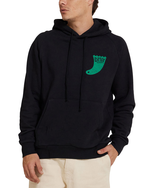 Single Fin Hoodie - Black