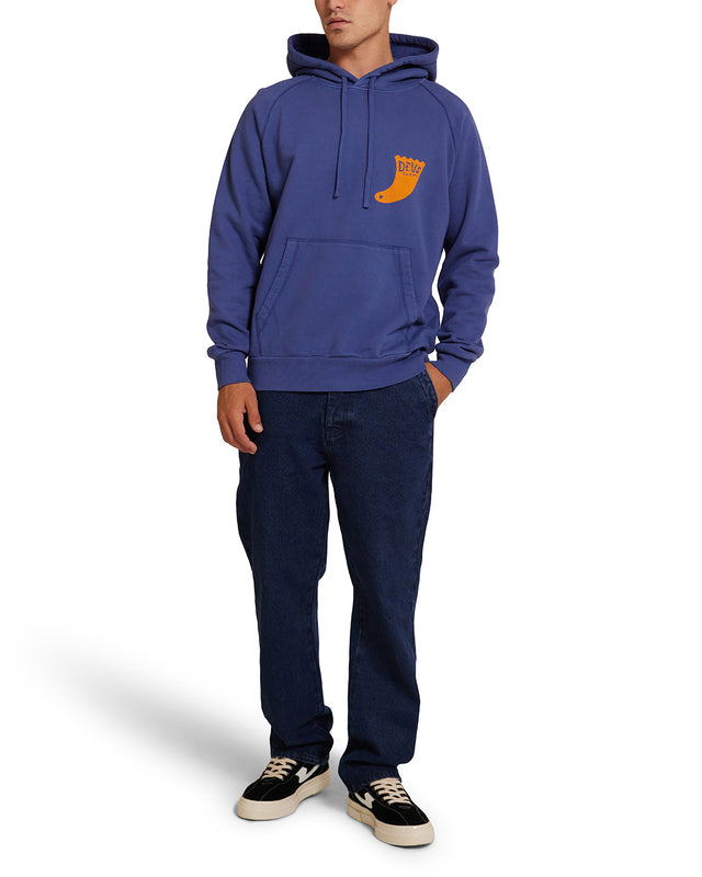 Single Fin Hoodie - Mechanic Blue