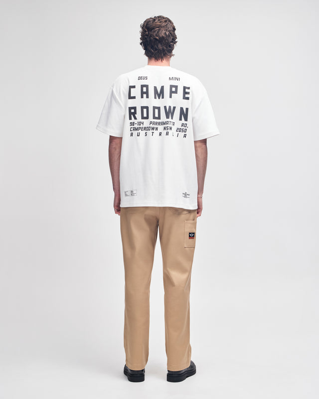 Camperdown Address Tee x Mini - Vintage White