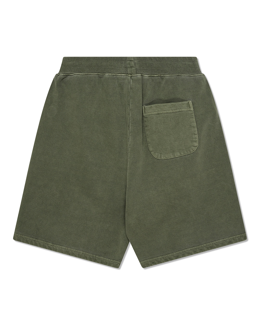 shield-garment-dyed-track-short-cypress-green|Flatlay