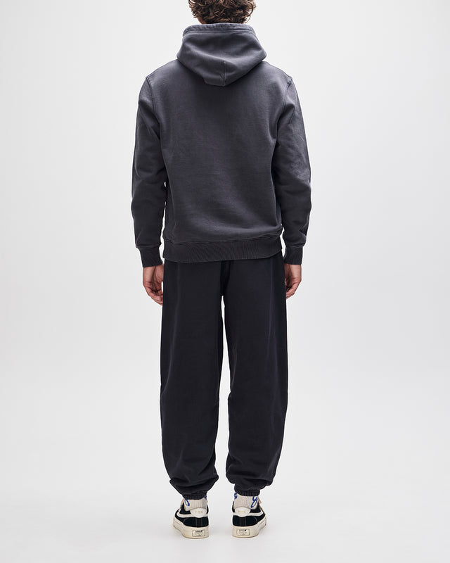 Shield Garment Dyed Track Pant - Black