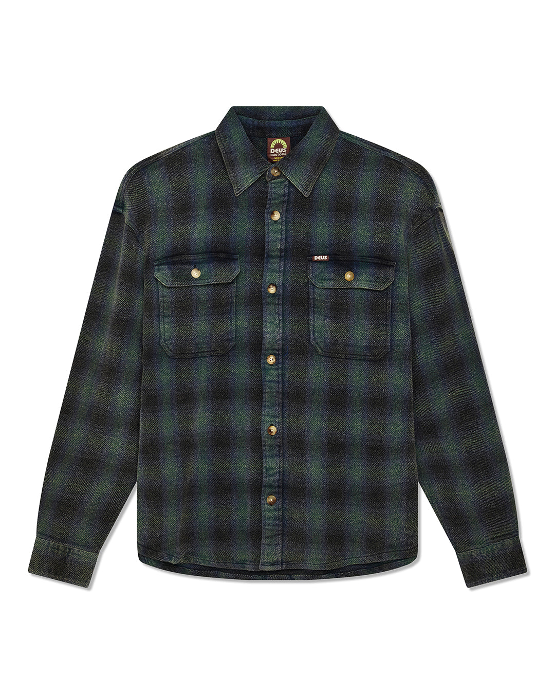 too-busy-to-work-check-shirt-black-check|Flatlay