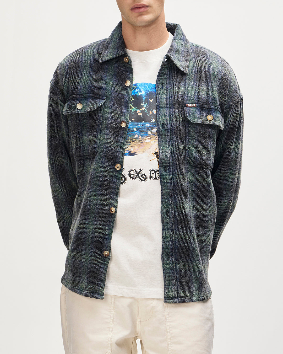 Too Busy To Work Check Shirt