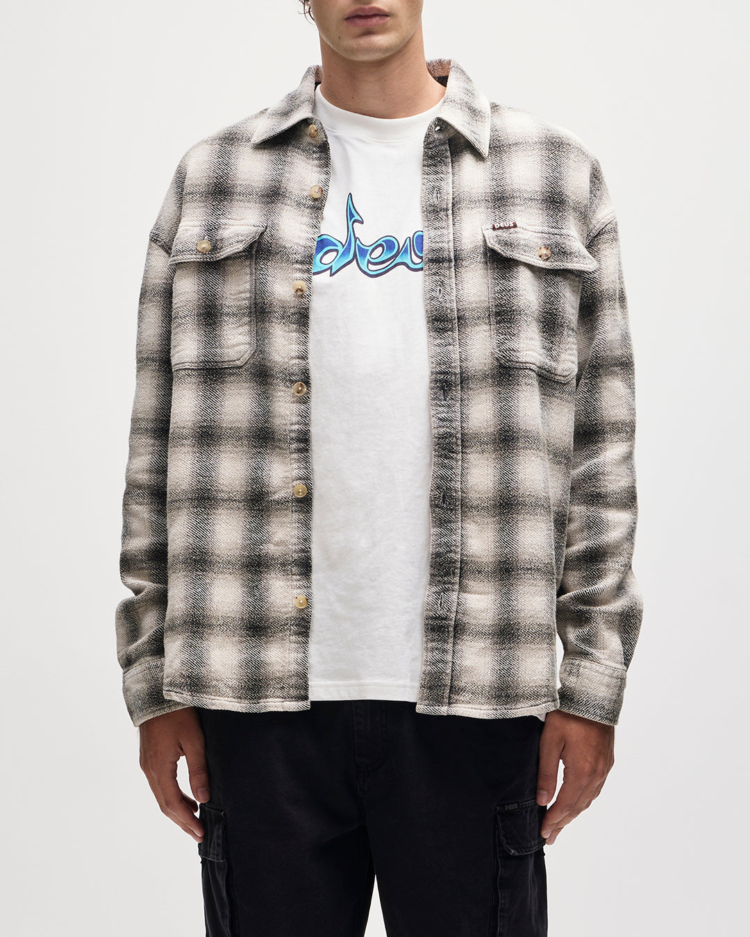 Too Busy To Work Check Shirt