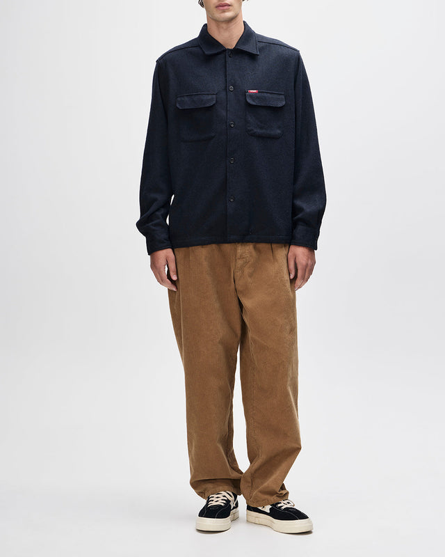 Clayton Wool Shirt - Black