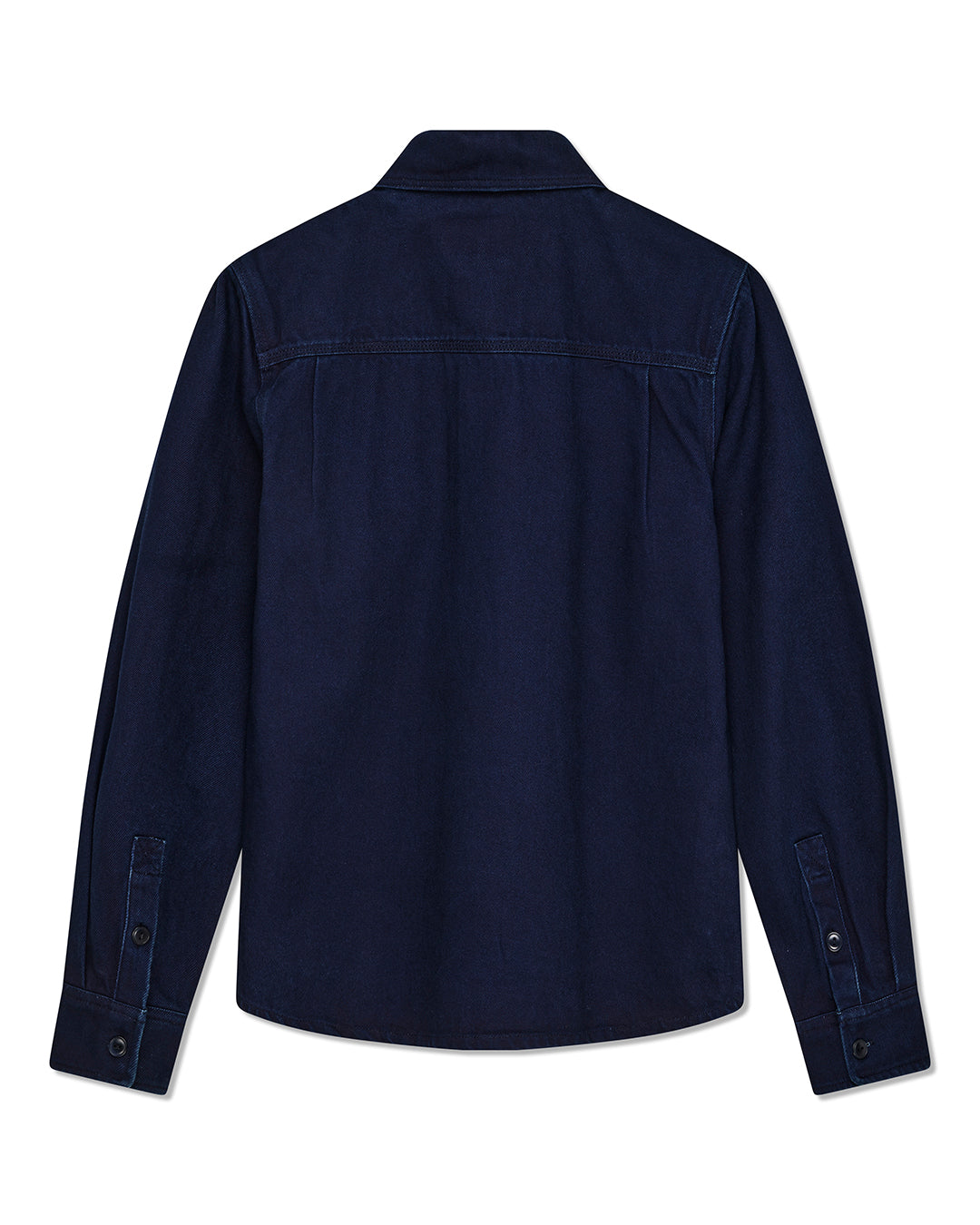 vacay-overdye-shirt-indigo|Flatlay