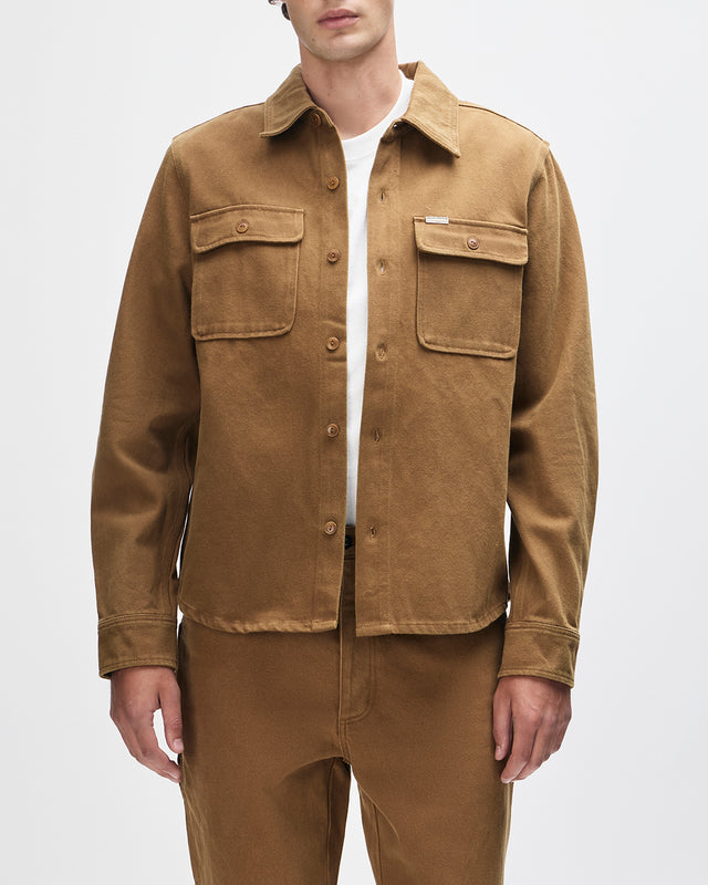 Vacay Overdye Shirt - Bronze Brown
