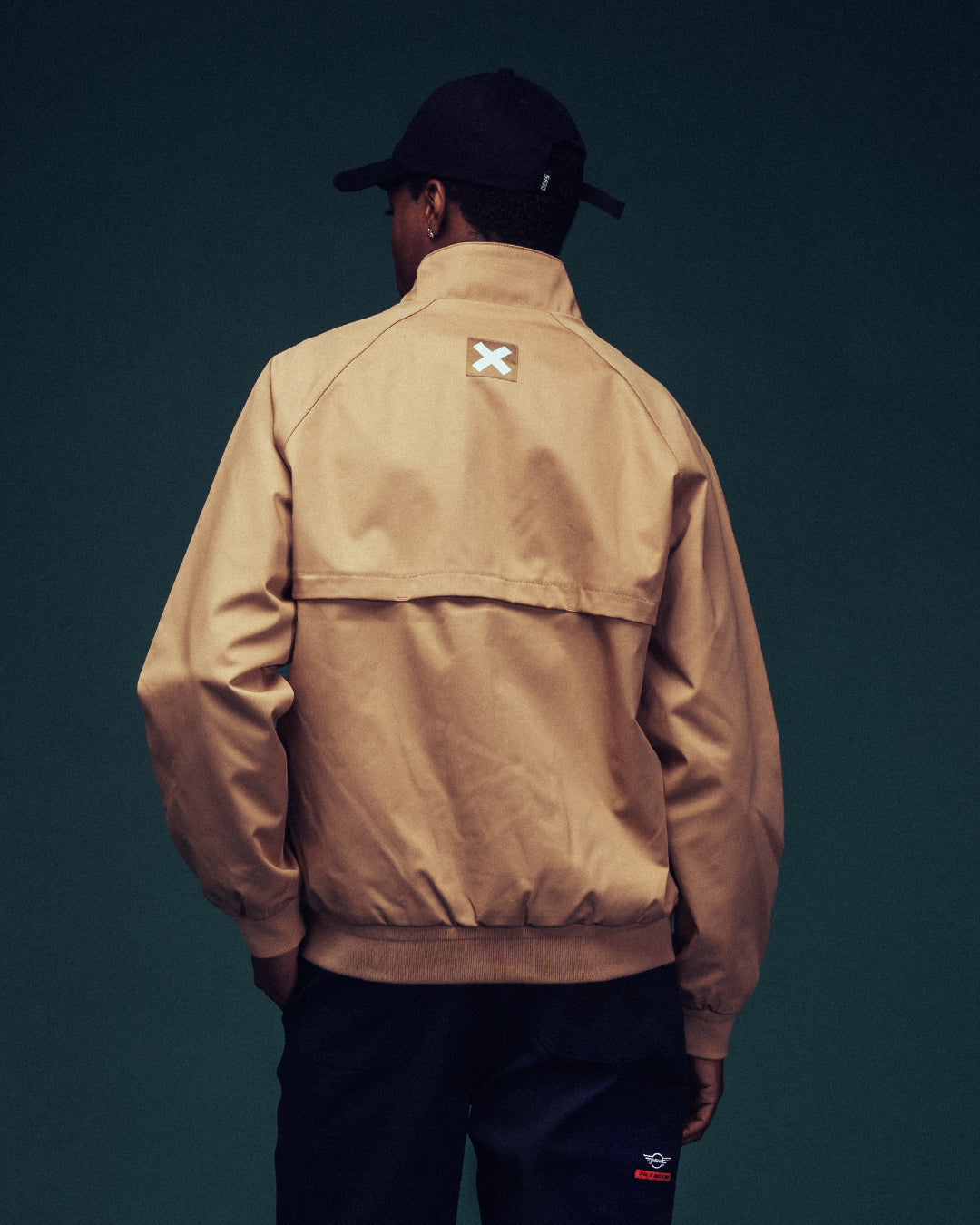 mini-harrington-jacket-tan|Model