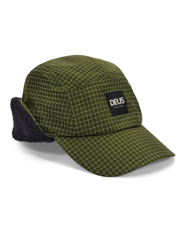 early-hours-5-panel-cap-pine-green|Model