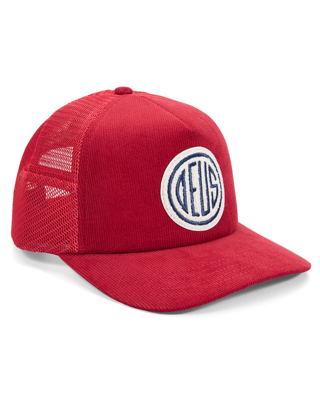 Deus Pill Cord Trucker Ribbon Red