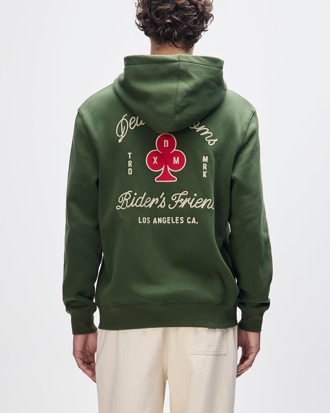 basto-zip-hoodie-cypress-green|Model