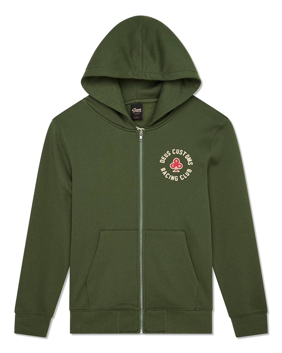 basto-zip-hoodie-cypress-green|Flatlay