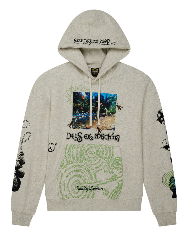 Deus Migration Hoodie Light Grey Marle