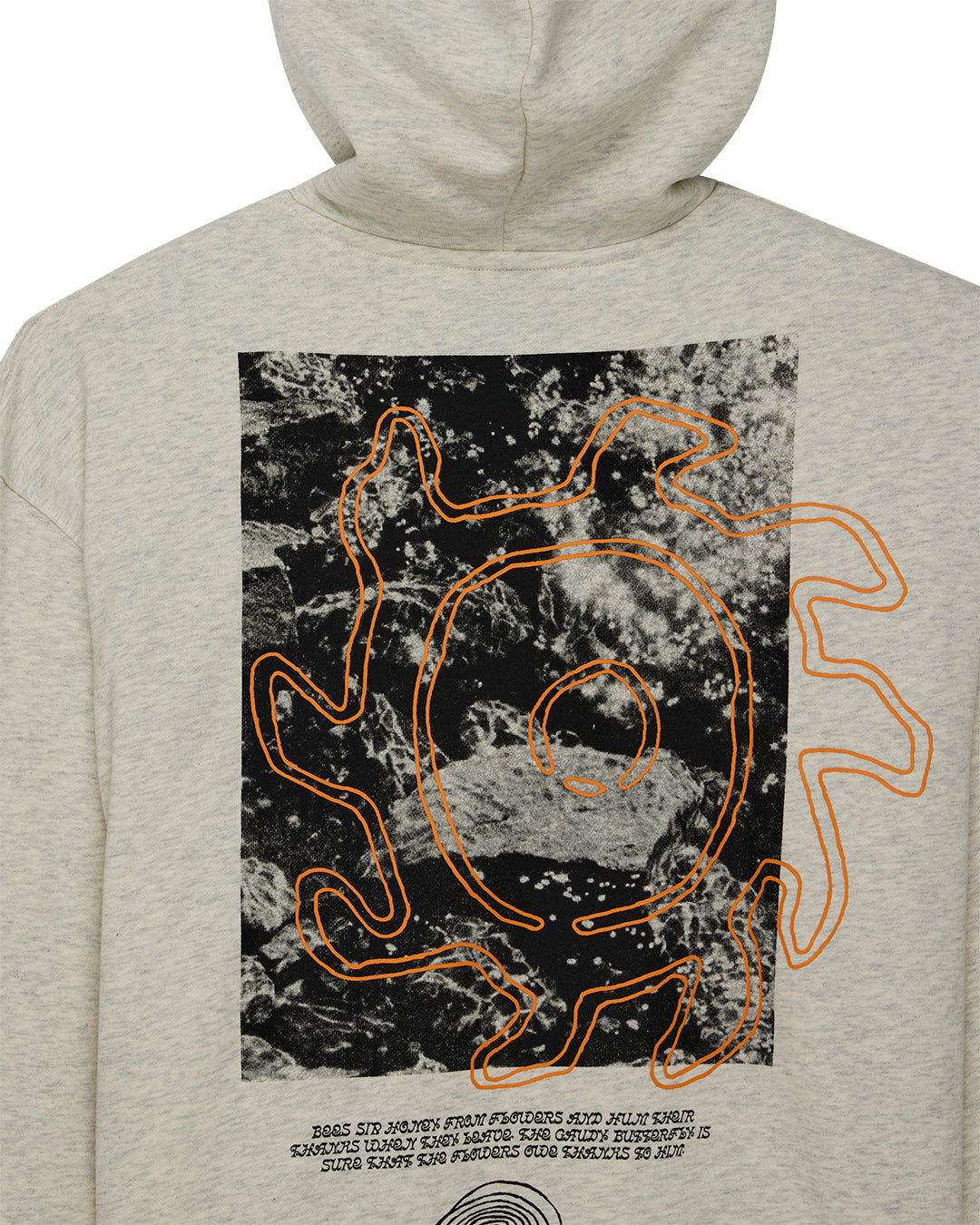 Deus Migration Hoodie Light Grey Marle