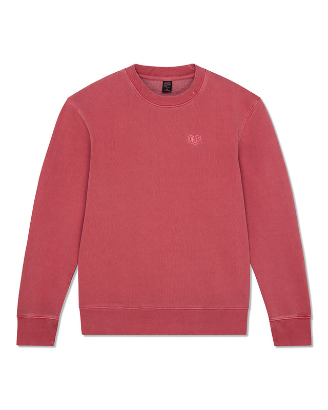 Shield Garment Dyed Crew - Lava Falls Red