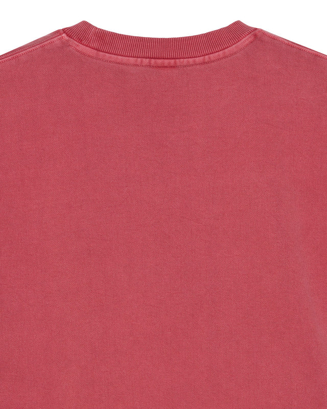 Shield Garment Dyed Crew - Lava Falls Red