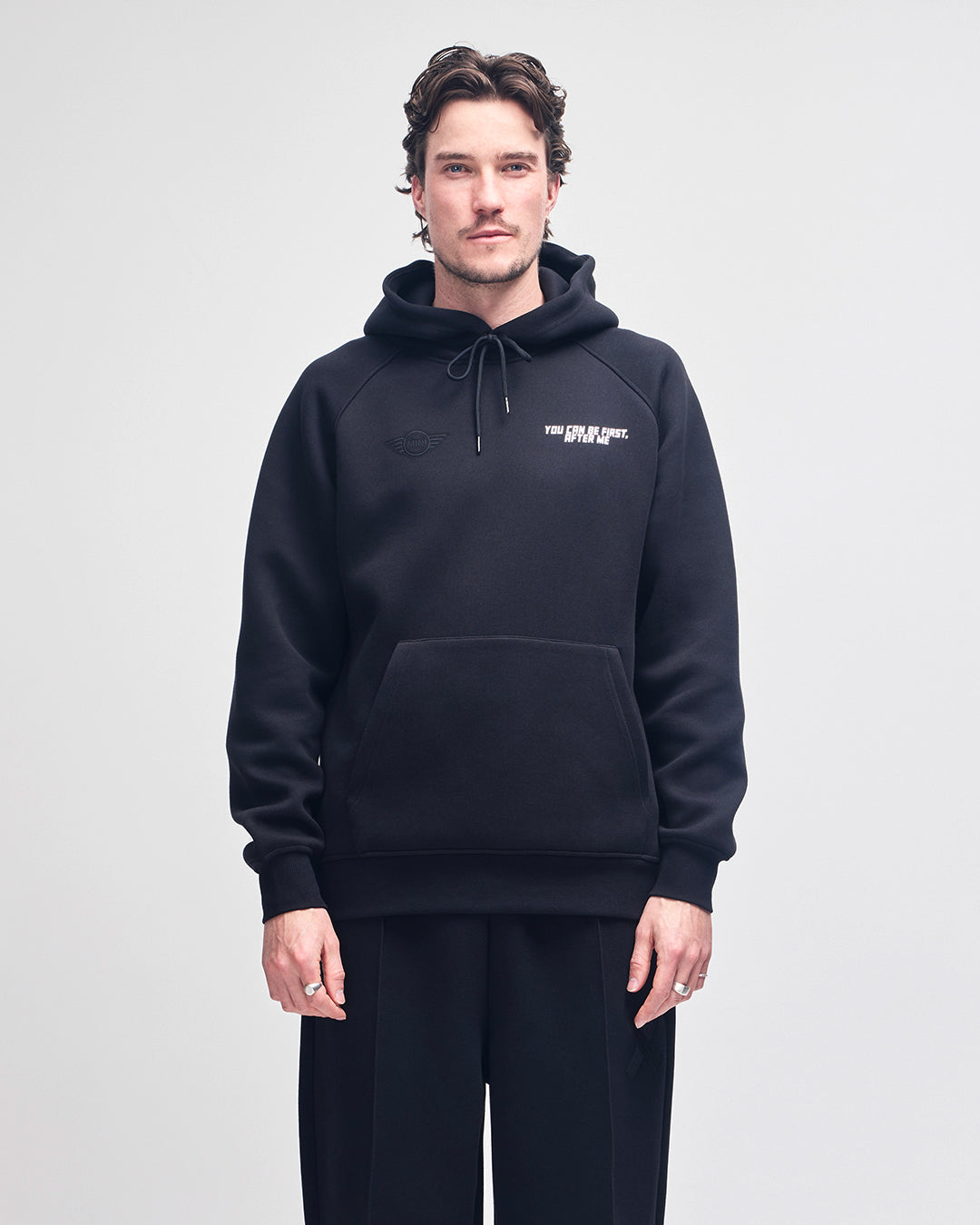you-can-be-first-hoodie-black|Model