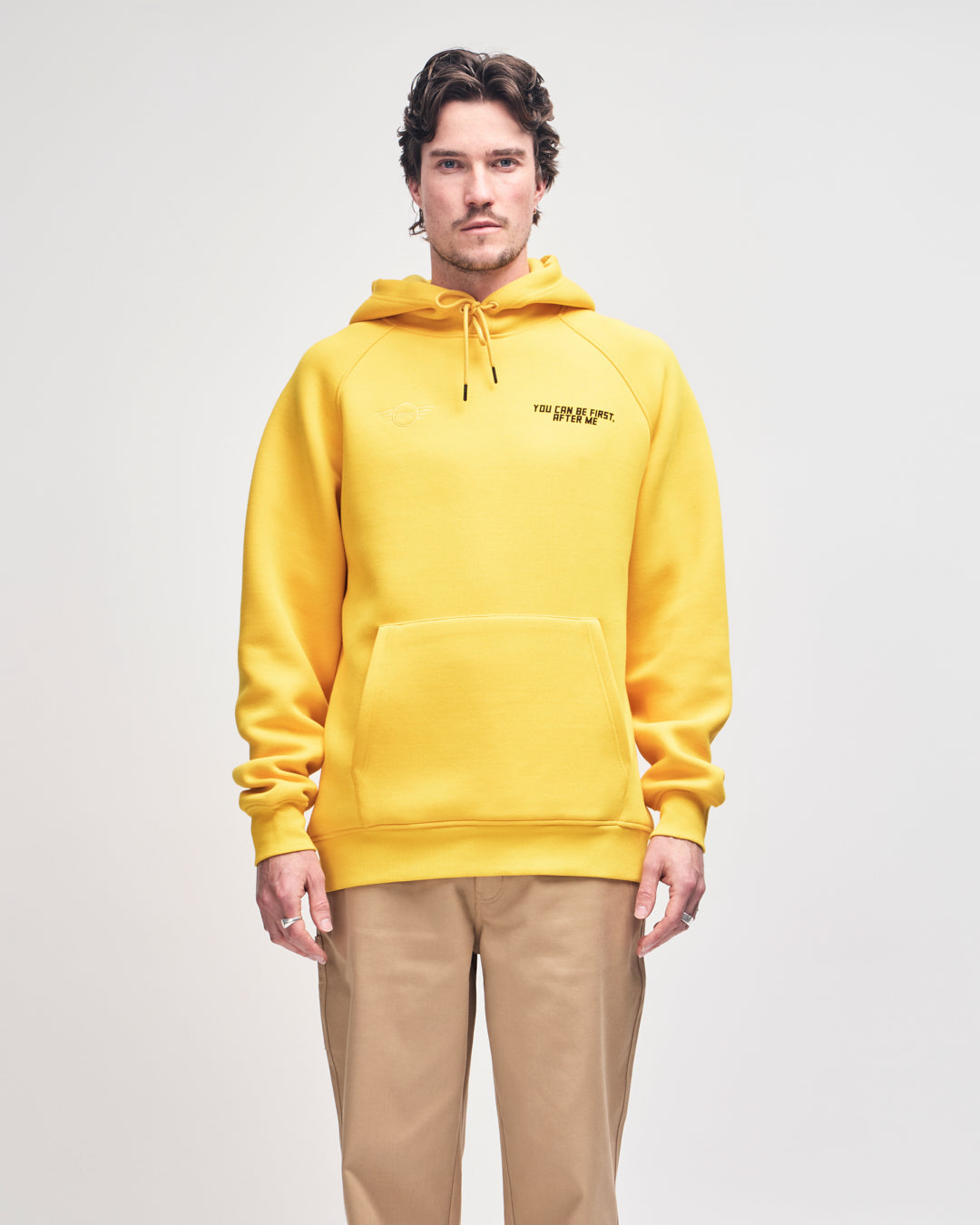 you-can-be-first-hoodie-spectra-yellow|Model