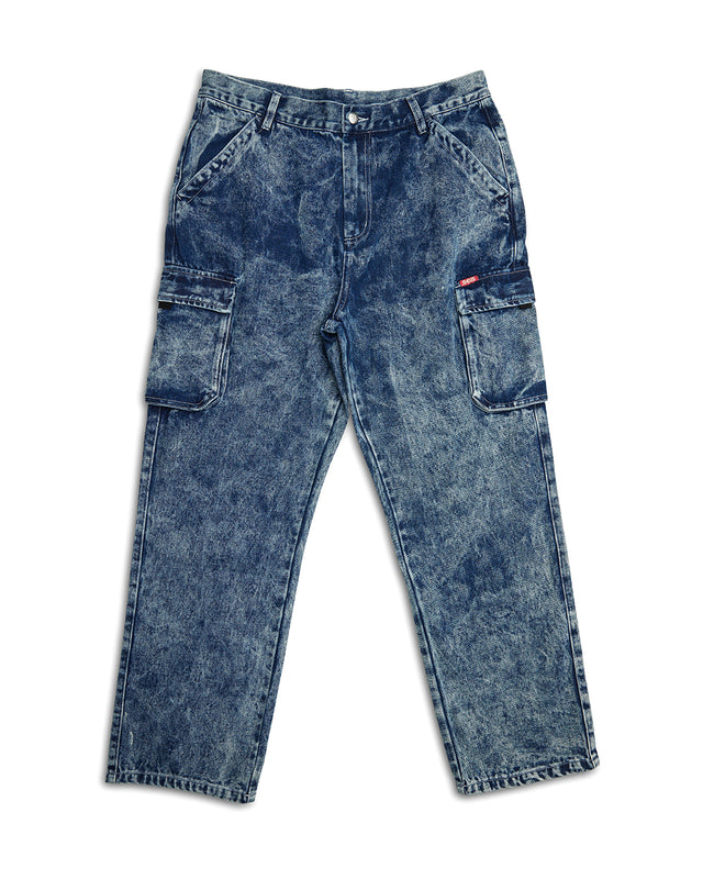 Burly Cargo Pant - Mid Indigo