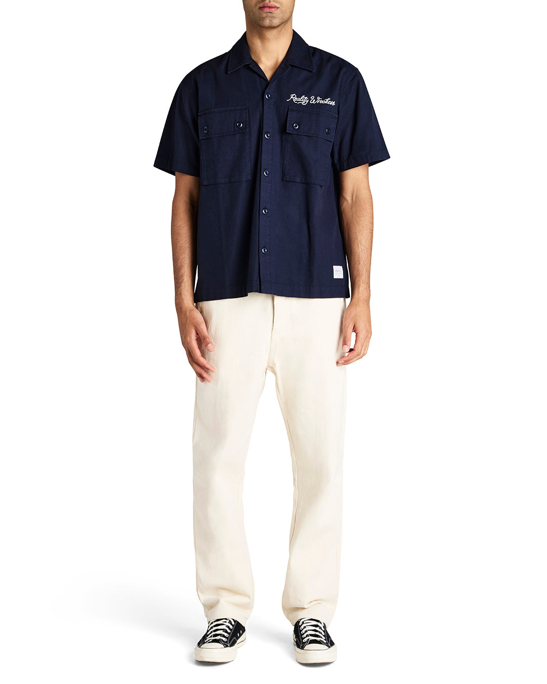 Relaxed Fit Short Sleeve Shirt|Model