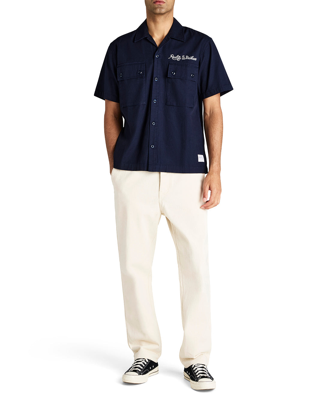 Relaxed Fit Short Sleeve Shirt|Model