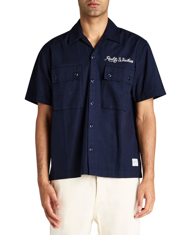 Relaxed Fit Short Sleeve Shirt|Model