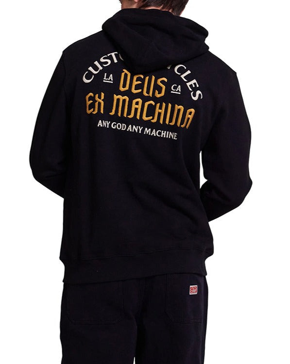 Supporter Zip Hoodie - Black|Model