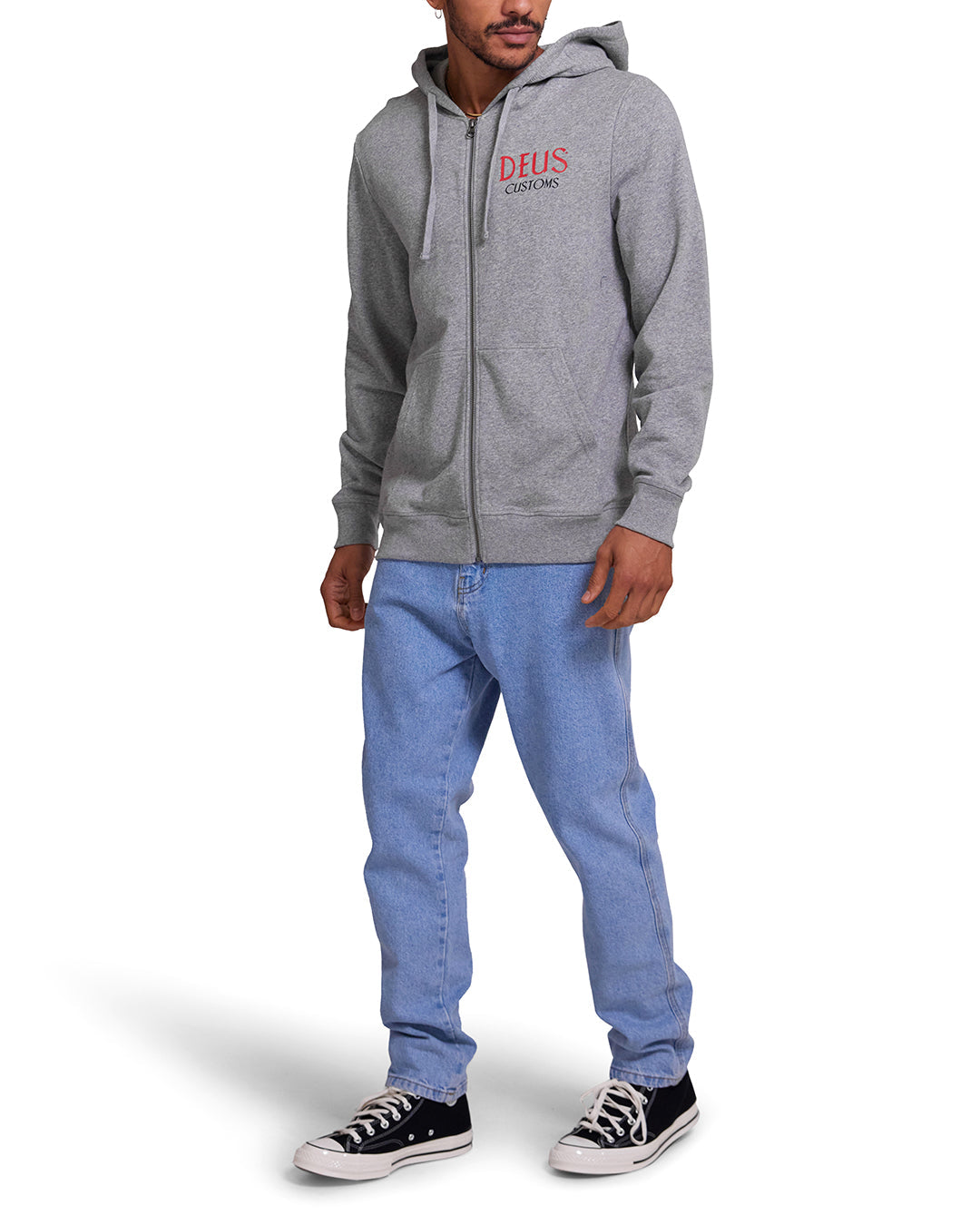 Chinchilla Hoodie - Grey Marle|Model
