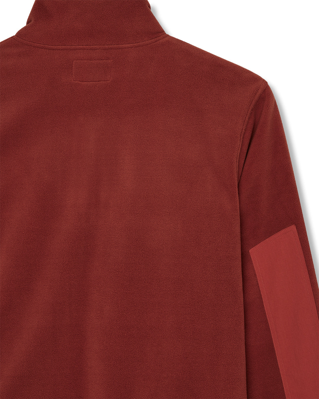 Deus Section Zip Neck Fleece Terracotta