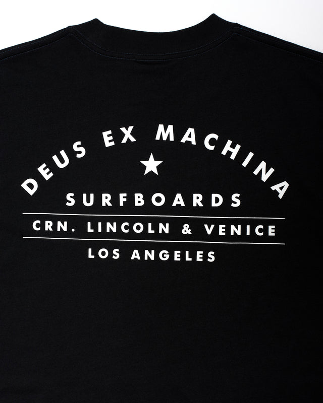 Los Angeles Surf Address Tee - Black/White
