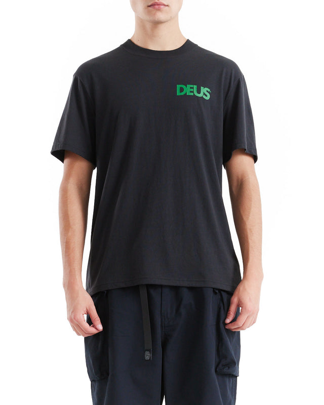 Sao Paulo Surf Address Tee - Black/Green