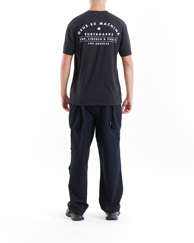 Los Angeles Surf Address Tee - Black/White