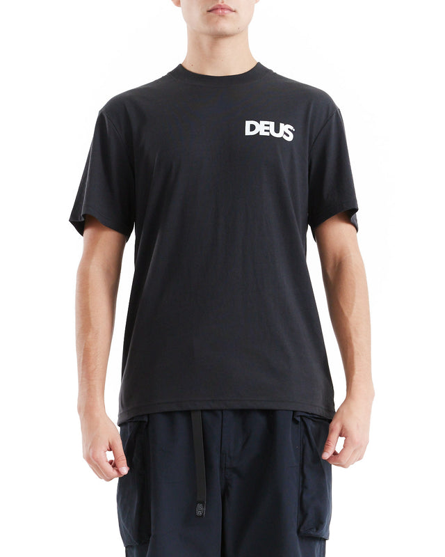 Los Angeles Surf Address Tee - Black/White