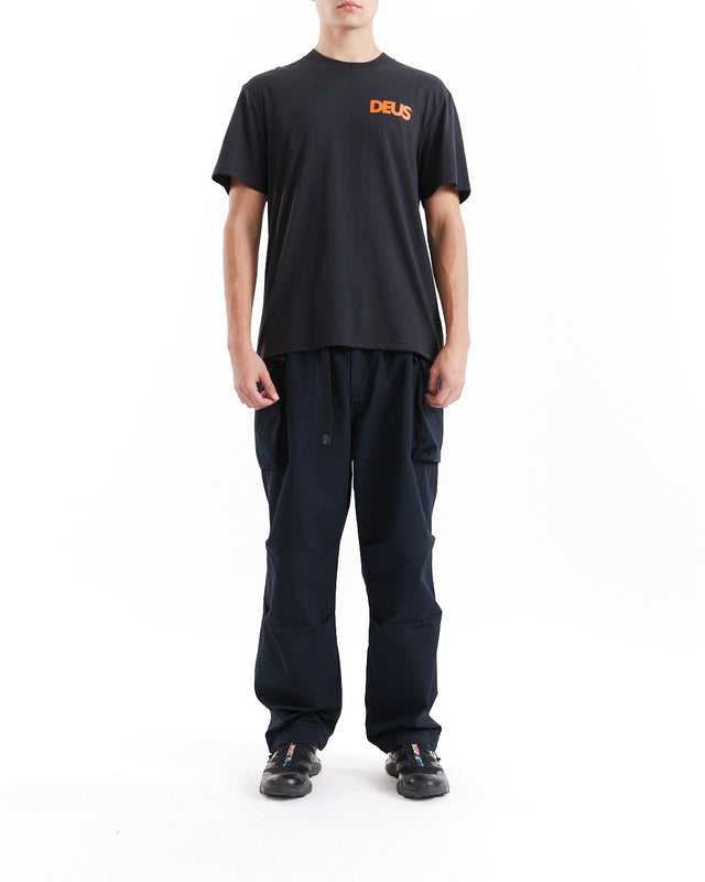 Canggu Surf Address Tee - Black/Orange