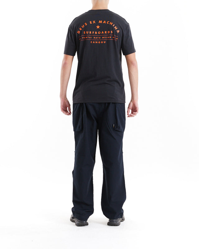 Canggu Surf Address Tee - Black/Orange