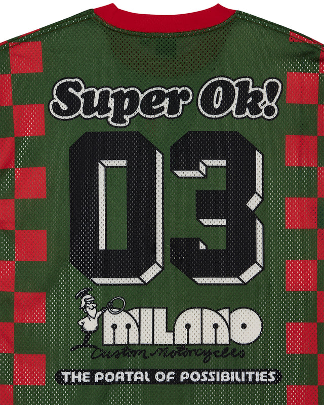 Overlap Moto Jersey - Green Bee