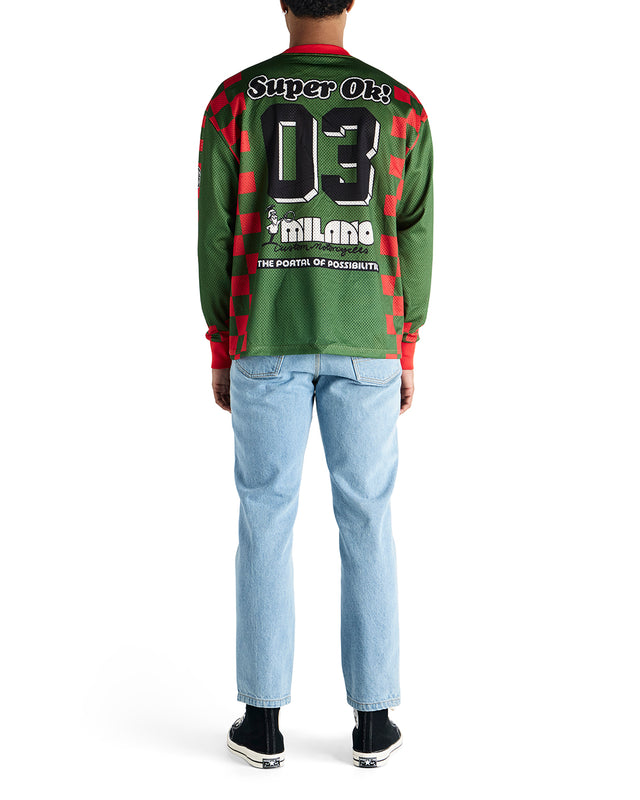 Overlap Moto Jersey - Green Bee