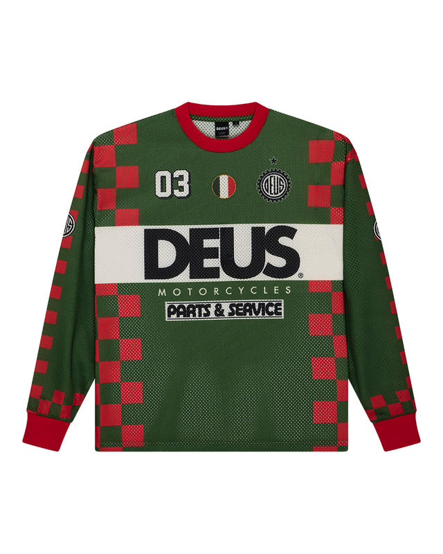 Overlap Moto Jersey - Green Bee