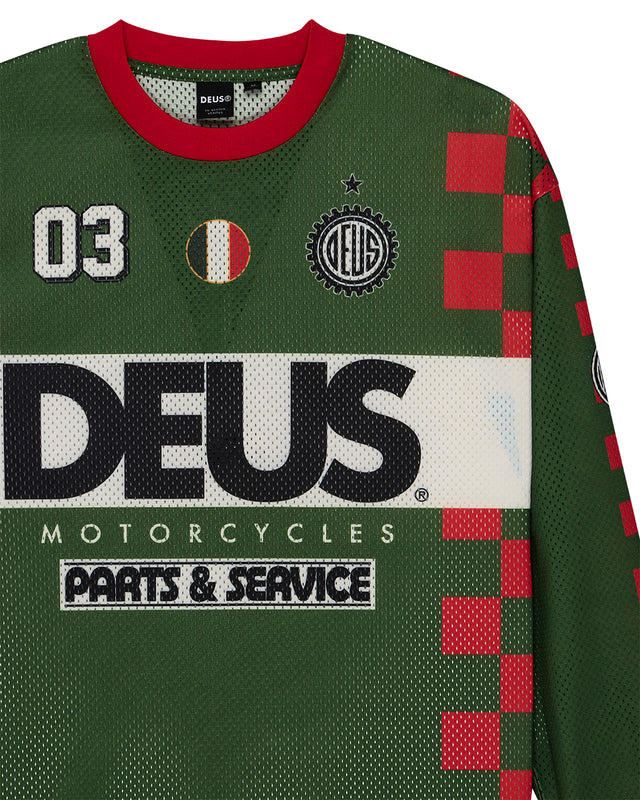 Overlap Moto Jersey - Green Bee