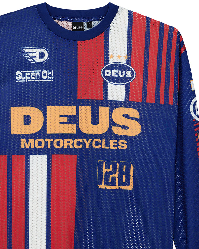 Lay Off Moto Jersey - Sodalite Blue
