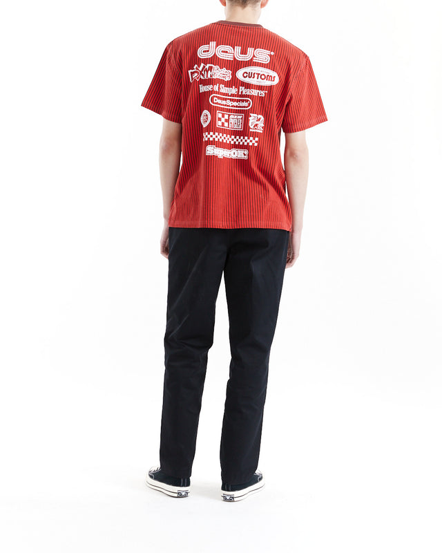 Split Lane Tee - Orange.Com