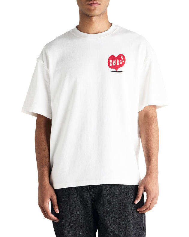 Deus Deep Cut Tee Vintage White