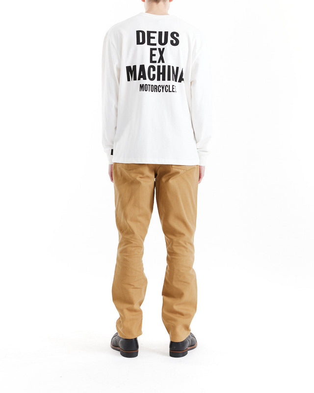 Ride Ready Long Sleeve Tee - Vintage White