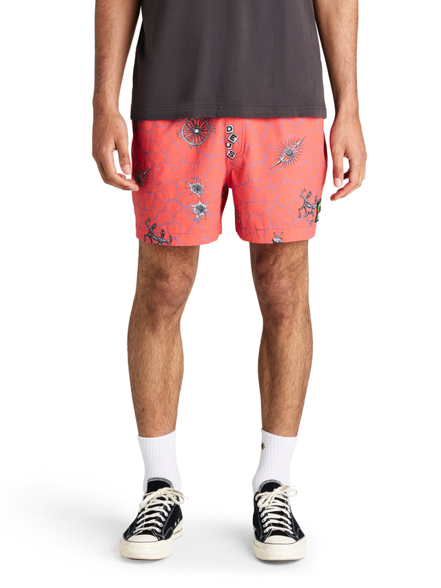 Vibrant Virus Boardshort - Strawberry